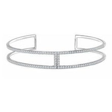 Load image into Gallery viewer, 14K White 3/4 CTW Diamond Cuff 6&quot; Bracelet
