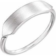 Load image into Gallery viewer, Sterling Silver 20x5 mm Geometric Signet Ring
