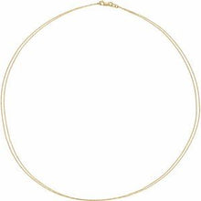 Load image into Gallery viewer, 1 mm Double Strand Diamond Cut Cable Chain
