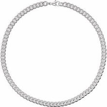 Load image into Gallery viewer, Sterling Silver 8 mm Curb 8&quot; Chain
