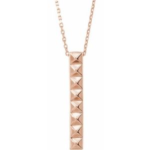 Pyramid Bar Necklace 