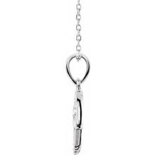 Charger l&#39;image dans la galerie, Sterling Silver .03 CTW Diamond Hamsa 16-18&quot; Necklace

