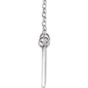 Engravable Geometric Necklace 