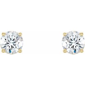 Round 4-Prong Lab-Grown Diamond Stud Earrings  