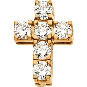 Accented Cross Pendant  