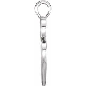 Sterling Silver Double Heart Pendant