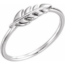 Charger l'image dans la galerie, Sterling Silver Leaf Ring
