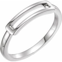 Charger l'image dans la galerie, Sterling Silver Open Bar Ring
