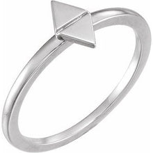 Load image into Gallery viewer, Sterling Silver Geometric Stackable Ring
