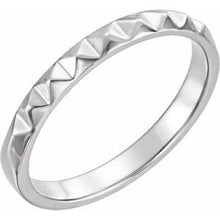 Load image into Gallery viewer, Sterling Silver Stackable Pyramid Ring
