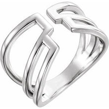Charger l'image dans la galerie, Sterling Silver Negative Space Ring
