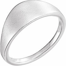 Charger l'image dans la galerie, Sterling Silver 21x7 mm Geometric Signet Ring
