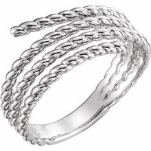 Charger l'image dans la galerie, Sterling Silver Rope Ring
