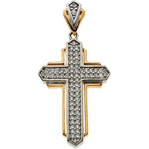 Accented Cross Pendant 