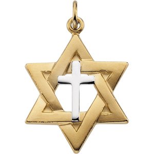 Star of David Pendant with Cross