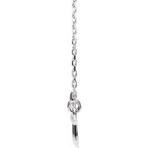 Sideways Cross Necklace or Center