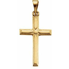 Load image into Gallery viewer, 14K Yellow 19x12.5 mm Cross Pendant
