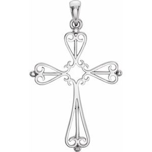Sculptural Cross Pendant