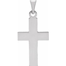 Load image into Gallery viewer, 14K White 18x12 mm Cross Pendant

