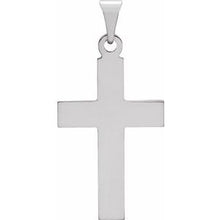 Load image into Gallery viewer, 14K White 22x14 mm Cross Pendant
