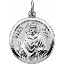 Load image into Gallery viewer, Sterling Silver 15 mm St. Jude Thaddeus Pendant
