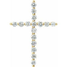Load image into Gallery viewer, 14K Yellow 1 1/4 CTW Diamond Cross Pendant
