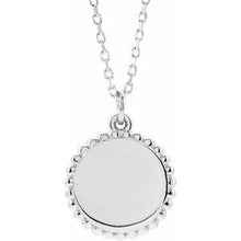 Load image into Gallery viewer, Sterling Silver Round Beaded 16-18&quot; Necklace
