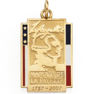 Marquis de La Fayette Commemorative Pendant