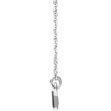 Load image into Gallery viewer, Sterling Silver Rectangle Bar 16-18&quot; Necklace
