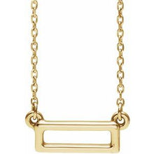 Load image into Gallery viewer, Rectangle Bar Necklace or Center  
