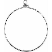 Load image into Gallery viewer, Sterling Silver Dangle Mounting for 39.7x2.8 mm Coin
