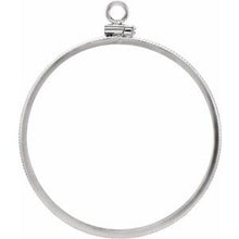 Load image into Gallery viewer, Sterling Silver Dangle Mounting for 36x2.8 mm Coin
