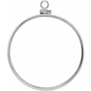 Sterling Silver Dangle Mounting for 36x2.8 mm Coin