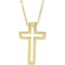 Load image into Gallery viewer, Open Cross Necklace 
