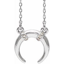 Charger l&#39;image dans la galerie, Sterling Silver .03 CTW Diamond 16-18&quot; Necklace
