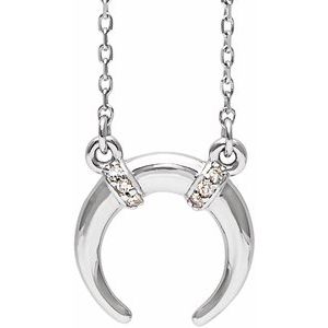 Sterling Silver .03 CTW Diamond 16-18