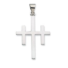 Load image into Gallery viewer, Sterling Silver 19x14 mm Cross of Forgiveness¬Æ Pendant
