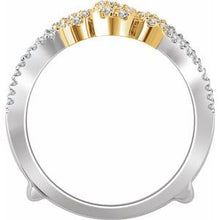 Load image into Gallery viewer, 14K White &amp; Yellow 5/8 CTW Diamond Ring Guard

