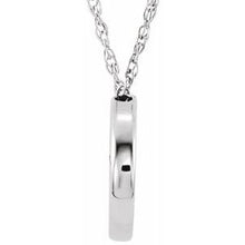 Load image into Gallery viewer, Sterling Silver 13 mm Circle 18&quot; Necklace
