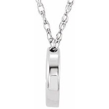 Load image into Gallery viewer, Sterling Silver 10 mm Circle 18&quot; Necklace

