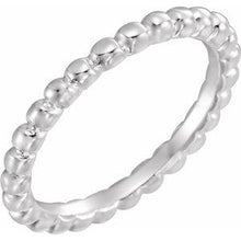 Load image into Gallery viewer, Sterling Silver Stackable Metal Fashion Ring Size 7
