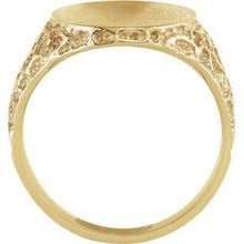 Charger l'image dans la galerie, Chevalière ovale jaune 18K 19x15 mm
