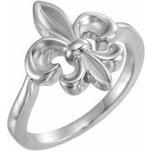 Load image into Gallery viewer, Sterling Silver Fleur-de-lis Ring
