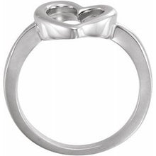 Load image into Gallery viewer, Sterling Silver Open Heart Ring
