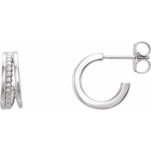Beaded Hoop Earrings
