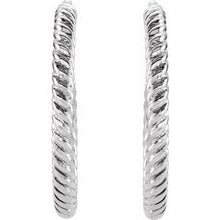 Load image into Gallery viewer, Rope Hoop Earrings
