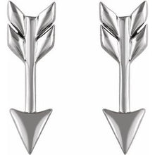 Load image into Gallery viewer, Sterling Silver Arrow Earrings
