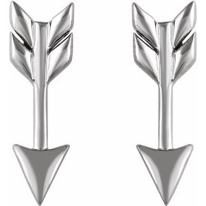 Sterling Silver Arrow Earrings