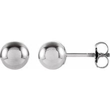 Charger l&#39;image dans la galerie, 14K White 5 mm Ball Stud Earrings
