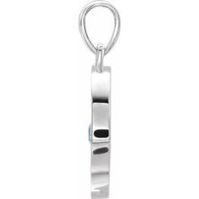 Load image into Gallery viewer, Sterling Silver Tourmaline Disc Pendant
